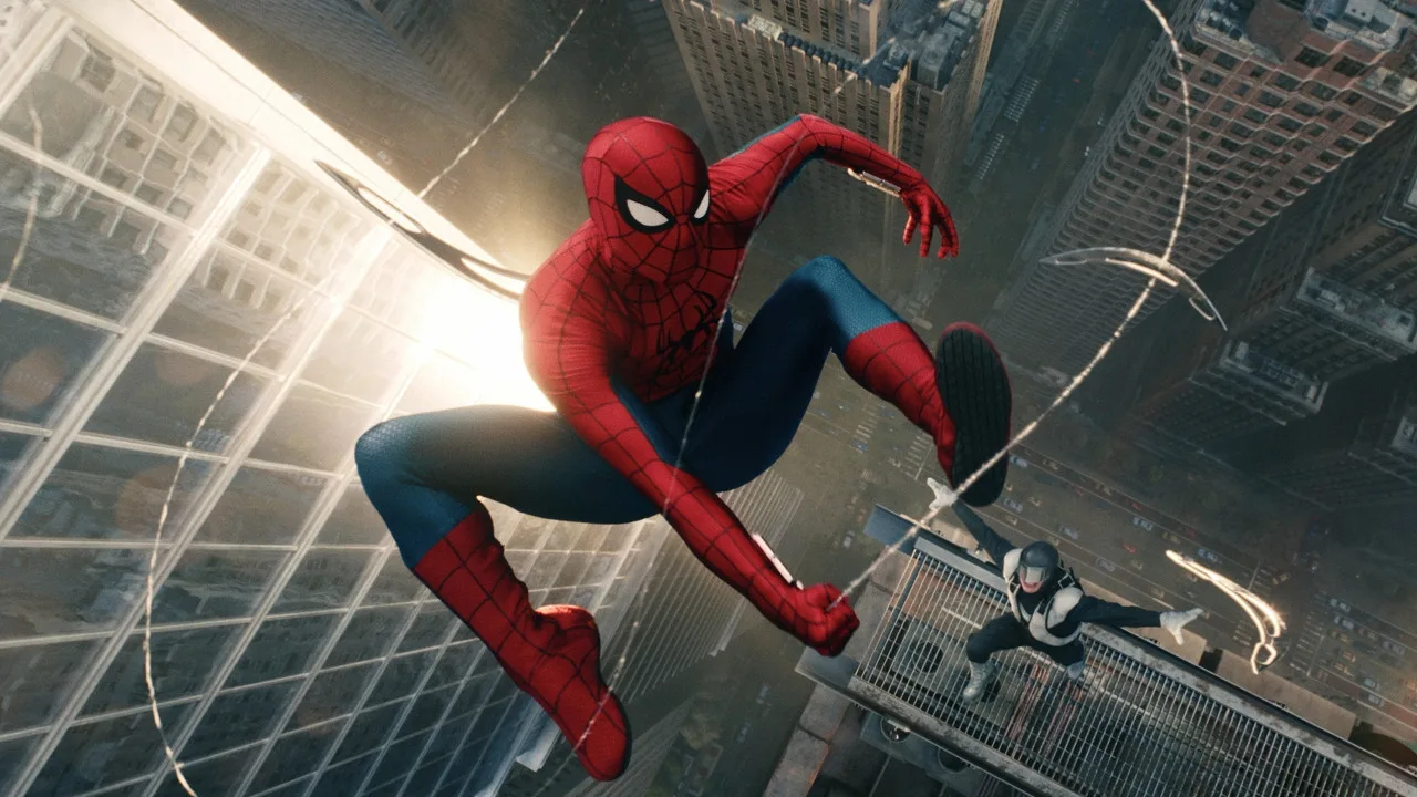 Spider-Man: Brand New Day Rotten Tomatoes ranking highlighted on a cinema screen