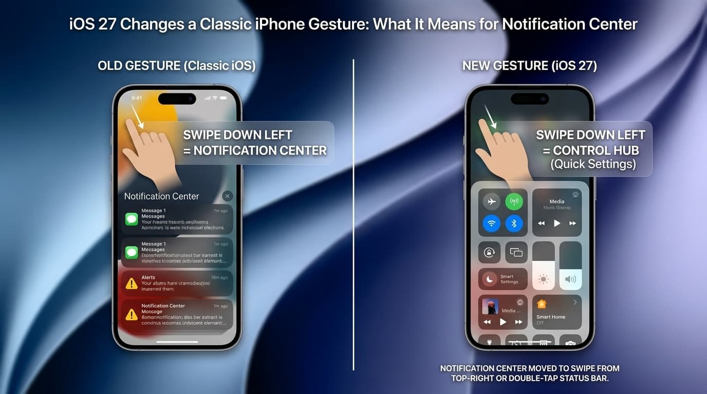 iOS 27 Changes a Classic iPhone Gesture